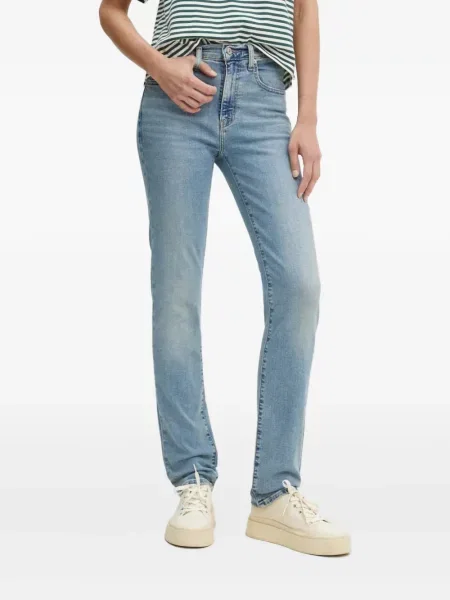 Retro lepršave traperice Levi's® lepršave s izlizanim efektom plava