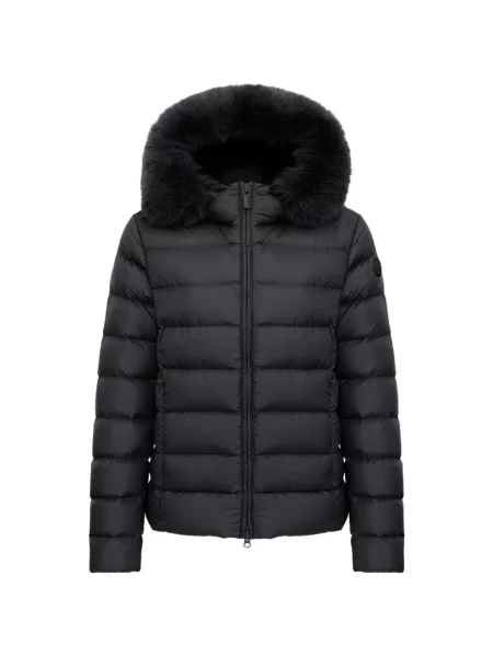 Garnitură de blană geacă cu puf Colmar cu glugă cu blană negru