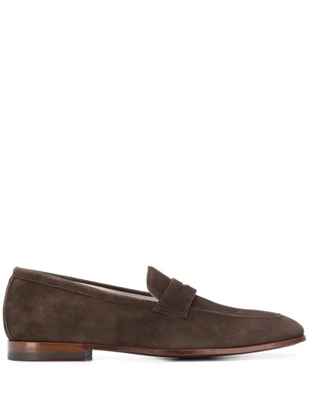 Pantofi loafer Scarosso slip-on maro