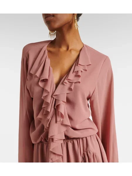 Rochie Bananhot cu volane roz