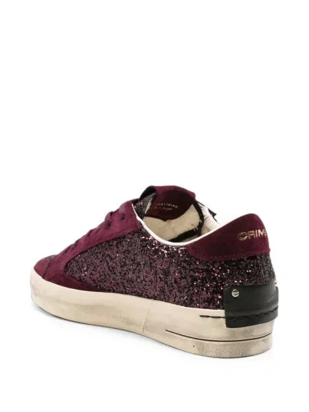 Sneakers Crime London σουέντ μωβ