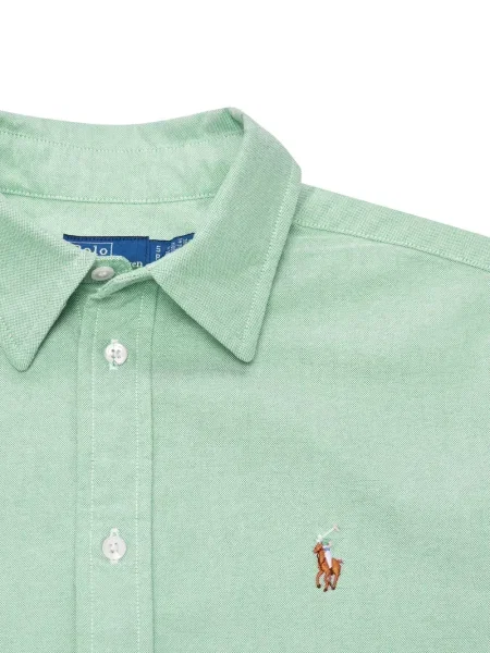 Πλεκτή κορδόνι περίσφιξης μπλούζα Polo Ralph Lauren με κέντημα πράσινο