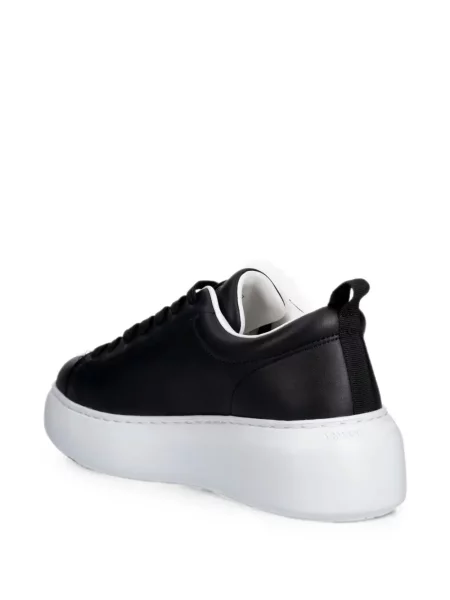 Sneakerși Armani Exchange cu platformă cu imagine negru