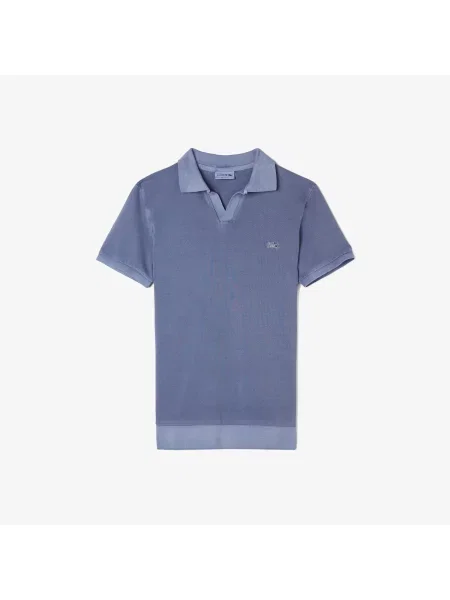 Поло Lacoste голубое