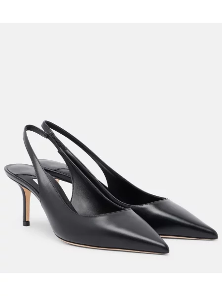 Pantofi cu toc Jimmy Choo din piele slingback negru
