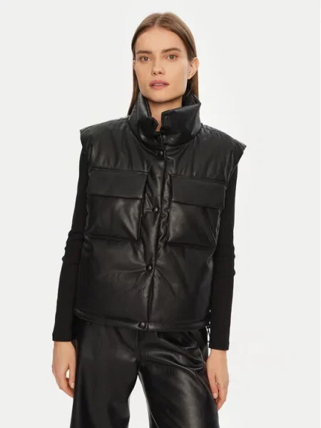 HUGO Vestă elegantă negru