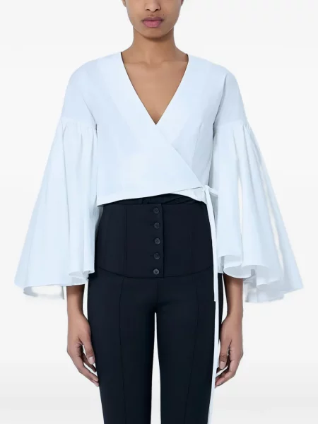Bluză Jacquemus plic alb