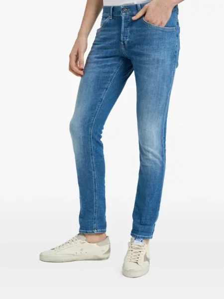 Skinny jeansy skinny Dondup niebieskie