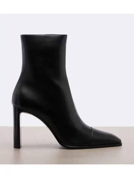 Cizme scurte Saint Laurent din piele maro