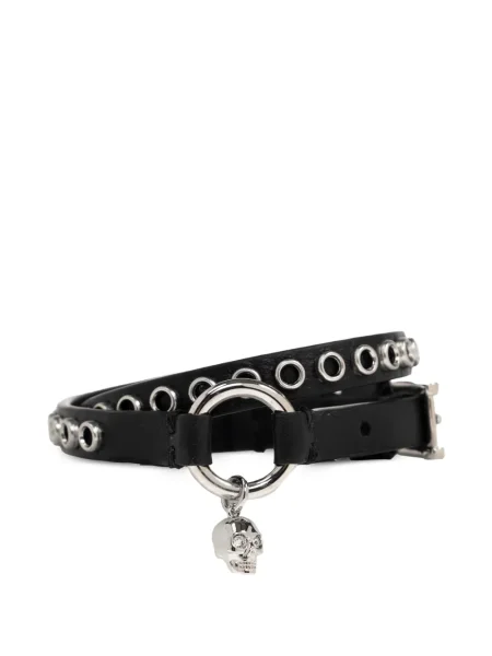Pandantiv Alexander Mcqueen din piele negru