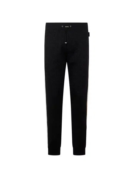 Pantaloni Philipp Plein din jacard negru