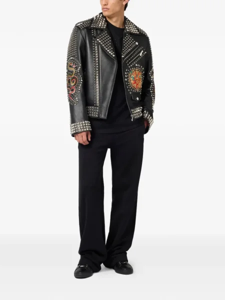 Αθλητικά παντελόνια Philipp Plein με κορδόνι μαύρο