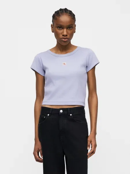 Calvin Klein Jeans Tričko orgovánová modrá
