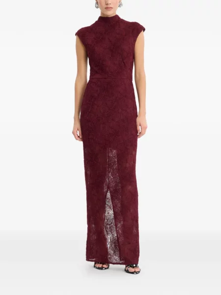 Rochie maxi Rotate Birger Christensen cu model floral roșu