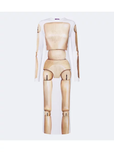 Rochie midi Jean Paul Gaultier din jerseu