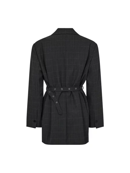 Marynarka Haute L'amitié w kratę czarna