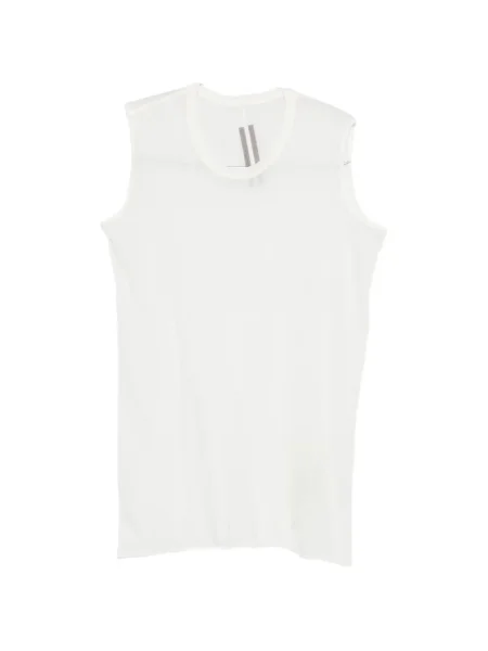 Žebrované tričko Rick Owens bílé