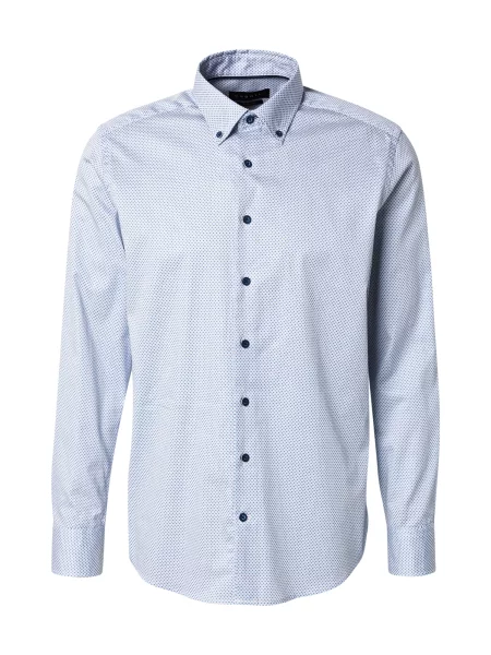 Bugatti Cămașă albastru deschis / albastru închis alb