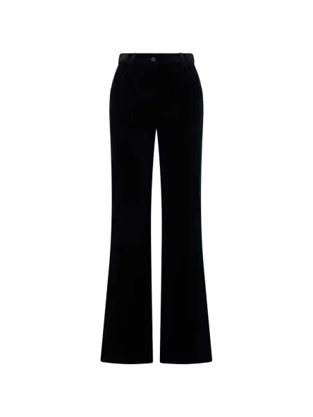 Pantaloni Alberta Ferretti cu talie înaltă negru