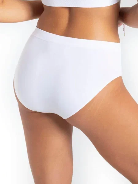 Бесшовные однотонные трусики FIGI_GATTA_BIKINI_QUEENIE білі