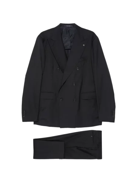 Costum Tagliatore cu două rânduri de nasturi negru