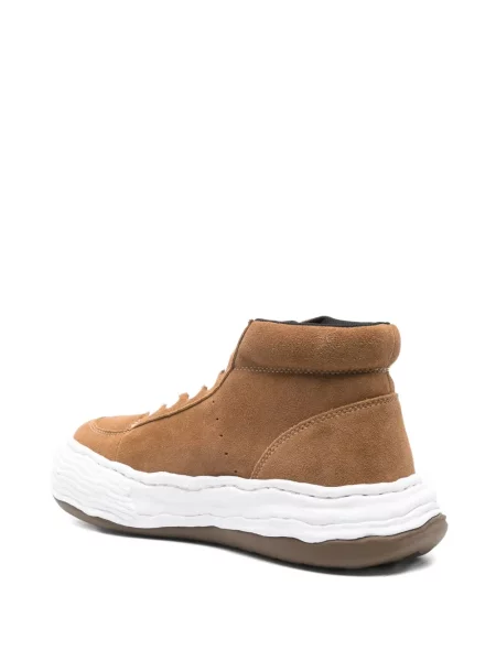 Sneakerși Maison Mihara Yasuhiro din piele de căprioară maro