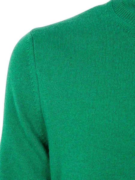 Pulover Comme Des Garçons Shirt de lână cu decolteu rotund verde