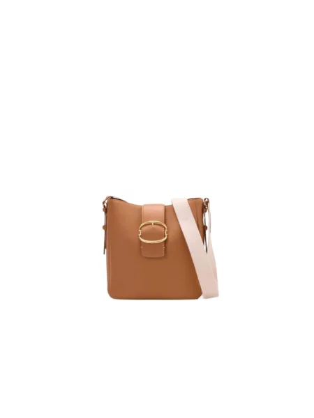Torebka crossbody Carolina Herrera skórzana brązowa