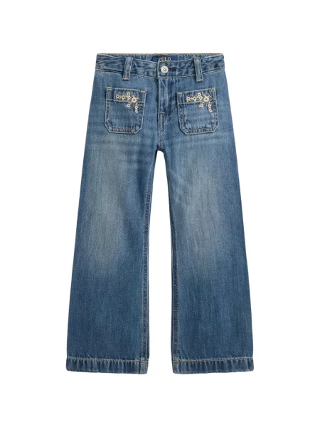 Dětské zvonové džíny Polo Ralph Lauren modré