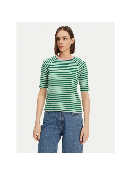 Tom Tailor Denim Póló Regular Fit zöld