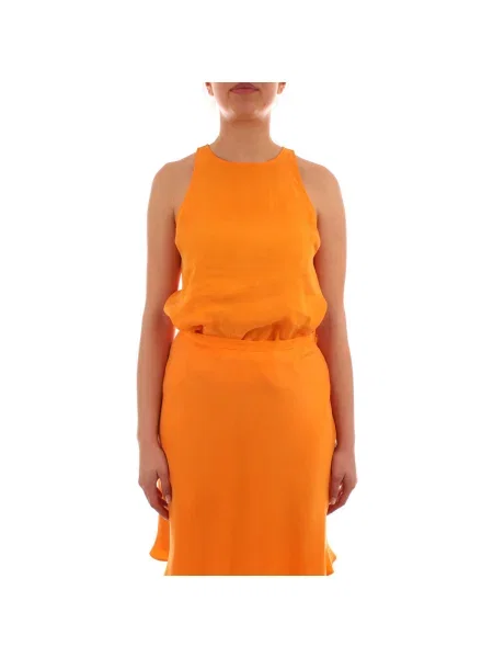 Blúzka Calvin Klein Jeans oranžová