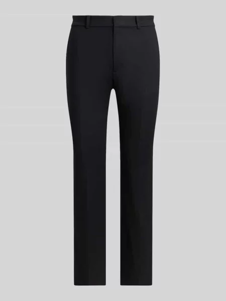 Chinosy o kroju regular fit z mieszanki bawełny model ABRIANNA' Lauren Ralph Lauren czarne