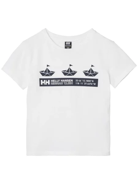Koszulka dla dzieci Helly Hansen Graphic biała