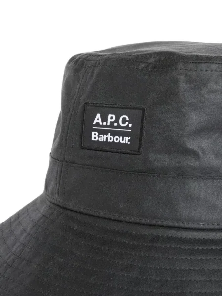 Voskovaný klobouk Barbour s autogramem zelený