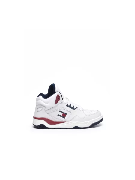 Sneakersy Tommy Jeans skórzane białe