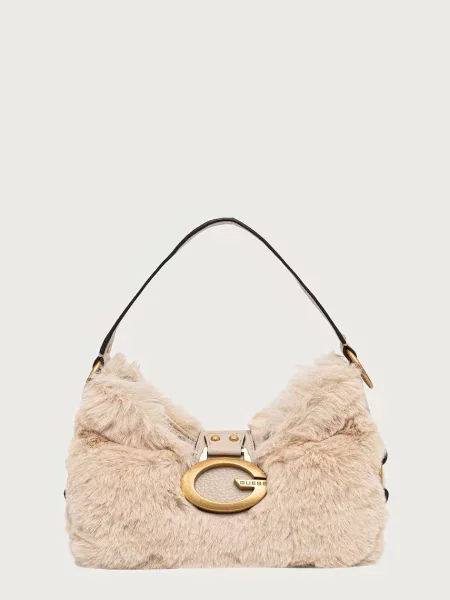 Geanta hobo Guess bej