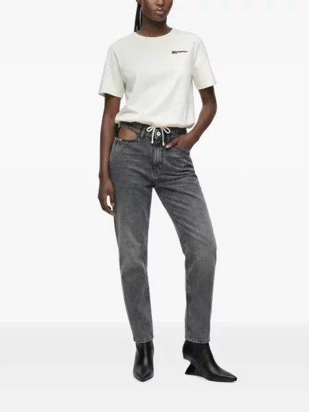 Traperice Karl Lagerfeld Jeans s autogramom siva