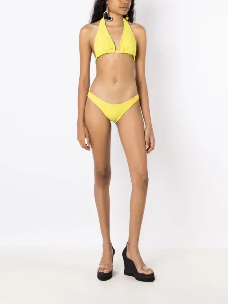 Bikinis Amir Slama apynasris kaklas geltona
