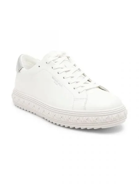 Michael Kors De piele teniși GROVE LACE UP alb