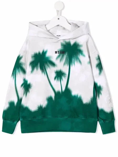 Bluza z kapturem dziecięca Msgm zielona
