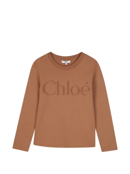 Koszulka dziecięca Chloe brązowa