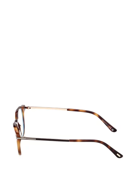 Kulaté sluneční brýle Tom Ford Eyewear hnědý