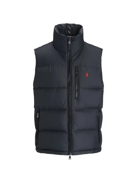 Matlasat tricou polo Polo Ralph Lauren cu decolteu rotund cu autograf roșu