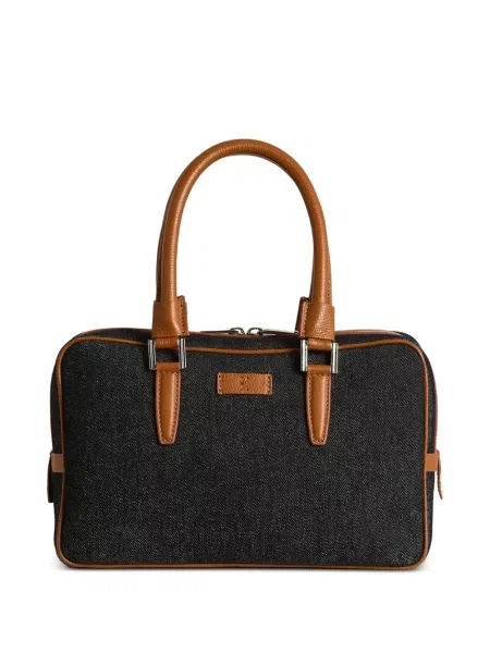 Geantă shopper Kiton cu autograf negru