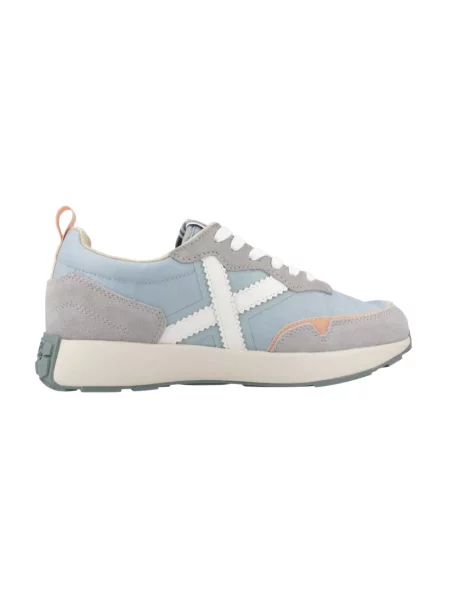 Sneakersy Munich skórzane niebieskie