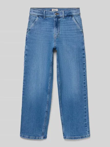 Jeansy o kroju loose fit z mieszanki bawełny model „GIA” Only niebieskie