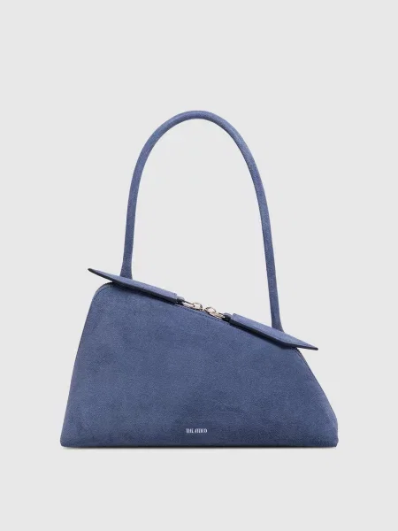 Замшева сумка Sunrise The Attico синя