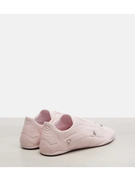 Sneakerși Balenciaga din piele roz