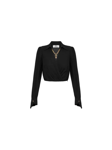 Top Elisabetta Franchi negru