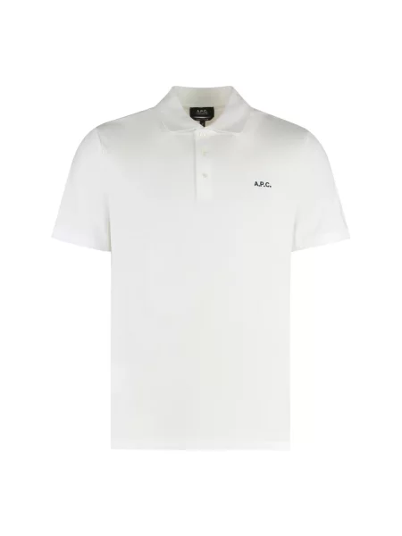 Koszulka polo A.p.c. biała